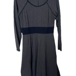 Eshakti  Knit Dress Size 8 Gray Blue Fit & Flare Work Casual Basic Photo 7