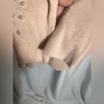 Siren Lily  Maternity Woman’s Sweater Soft Pink Open Sleeve Pearl Accent Size 2XL Photo 2