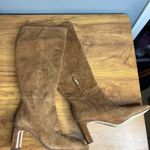 Sam Edelman Sylvia Tall Suede Block Heel Boots Size 6 Wide Calf Camel Tan NEW Photo 2