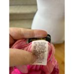 Vintage 90s Y2K Party Express Hot Pink Rose Floral Lettuce Hem Slip Dress Photo 6