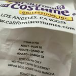 California Costumes Greek Goddess Angel Dress Sheer Crushed Velvet White/Gold 3X White Photo 15