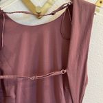 ZARA Mauve Open Back Ruched Mini Dress Small Photo 7