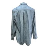 Ava and Viv Women's Blue Chambray Button Photo 3