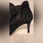 White House | Black Market Laila Suede Rhinestone Women’s Black Ankle Boots Size 7 Photo 7