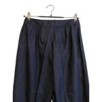 St. John NWT  Collection Wool Wide Leg‎ Trouser Pants Size 4 Dark Midnight $520 Photo 3