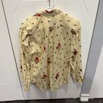 Jennifer Moore  Adventure Vintage Yellow Outdoors Long Sleeve Button Down Shirt Photo 1
