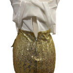B Darlin Women's B. Darlin Gold Sequined Dress Size 7/8 Photo 6