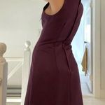 XOXO Vintage Y2K Boat Neck Mini Dress Size 7 Maroon Photo 4