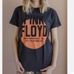 Free People  Retrobrand Size S Pink Floyd‎ Band Tee Shirt Gray Distressed Cotton Photo 4