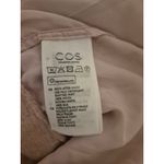 COS Women's Sweater Wool Silk Blend Blush Pink Tunic Top Mock Neck 3/4 Sleeve Photo 5