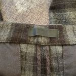 ATM plaid flannel trousers. Size 4 Black Photo 4
