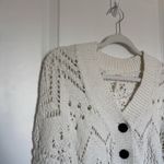 Free People  Chloe Loose Knit Cropped Cardigan Sweater Photo 7