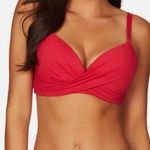 Red Cross Front Molded Underwire Bikini Top Sea Level size 12 Photo 0