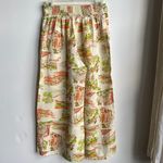 Cynthia Rowley  100% Linen Mediterranean Wide Leg Crop Pull On Pants Photo 2