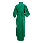 Never A Wallflower High Neck Dress Kelly Green Cotton Windowpane Size XS Photo 6