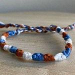 Handmade Patience Bracelet, anklet, trendy, comfortable, tie, embroidery thread, woven, g Photo 0