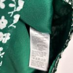 J.Crew Factory V-neck puff-sleeve top Green Floral Size Small Photo 5