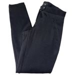 Theory  Women’s Size 00 Black Ponte Double Zip Pocket Snap Front Skinny Pants Photo 1