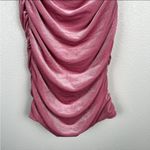 Dolls Kill 𝅺 Tic Toc Velvet Strapless Bodycon Dress Pink Sz S‎ NWT Photo 2