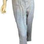 Talbots WOMAN SILVER LINEN METALLIC THREAD CROPPED LEG SIGNATURE TROUSERS (18W) Photo 0