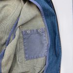 Levi Strauss & CO. Levi's Red Collection Bomber Denim Jacket Cropped Scratched Print Vintage Photo 6