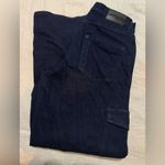 ZARA Dark Wash Wide Leg Cargo Jeans Photo 4