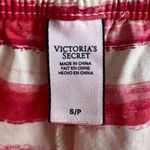 Victoria's Secret  Red & White Striped Sleep Shorts Photo 2