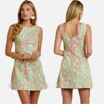 Lilly Pulitzer Delia Sand Bar Blue Make A Splash Print Shift Dress 2 Photo 0