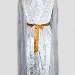 California Costumes Greek Goddess Angel Dress Sheer Crushed Velvet White/Gold 3X White Photo 1