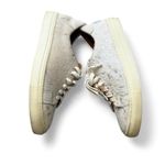 Diba True Diba Cow Hair Lace Up Metallic Silver Sneakers Photo 2