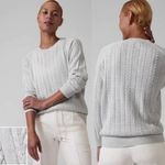 Athleta Crossroads Metallic Cableknit Sweater Photo 1