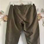Max Mara S  Olive Green Flat Front Straight Leg Pants Size 4 Photo 4