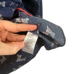 Talbots Blue Scottie Dog Candy Cane Button Up Cotton Shirt Womens Small Petite Photo 3