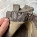 Francesca's  Gray Suede High Heel Ruffle Booties Photo 8