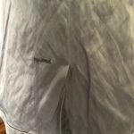 Union Satin Short Sleeve Fitted Blazer Size Small Grey Gray Photo 4