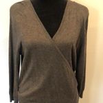 Merona  faux wrap sweater dress, L, gray Photo 4