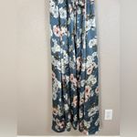 Baltic Born Sicily Satin Blue Floral Maxi Dress size XL $79 Photo 7
