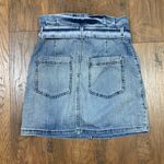 Free People Splendor in the Grass Paperbag Waist Denim Jean Skirt Photo 6