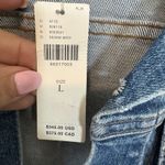 NEW Mother Antrhopologie Drifter The Cut Denim Jean Jacket Size Large USA $345 Blue Photo 11