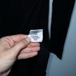 Free People Black Ginger Tie Front Cozy Sweater Dress Size Large Photo 7