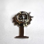 Source Unknown NWOT Lovely Crescent Moon Palm Tree Silver Tone Trendy 1" Tie Tac Lapel Pin Photo 1