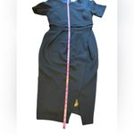 ASOS ‎ Women's Navy Textured Knit Pencil Dress Short Sleeve Sheath Style size 6 Photo 8