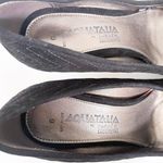 Aquatalia Aquitalia Black Quilted Round Toe Block Heels Black Size 6 Photo 5