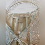 Michael Kors  Paisley Print Long Sleeve Belted Mini Dress Photo 3