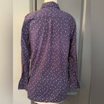 Garnet Hill  Navy Button Down Officecore Women's Top Photo 2
