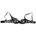 SKIMS  Unlined Lace Underwire Bra Black 34B Photo 5