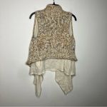 Anthropologie ‎ Brand knitted & knotted waterfall vest size small Photo 10