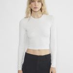 Aritzia TNA Long Sleeve Cropped Ribbed T Shirt Photo 4