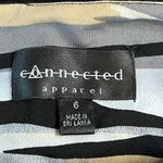 Connected Apparel Women's Size 6 Striped Sleeveless Sheath Dress Photo 2