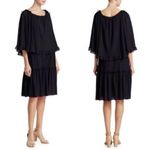 See By Chloe  Gauzy Layered Dress Ink Navy Photo 8